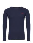 Polo Ralph Lauren Underwear Waffle-Knit Crewneck Sleep Shirt Marinblå