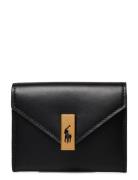 Polo Ralph Lauren Polo Id Leather Fold-Over Card Case Svart