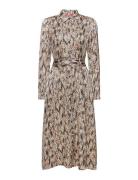 Esprit Collection Patterned Satin Dress Svart