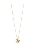 Pilgrim Em Wavy Pendant Necklace Guld