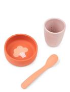 Silic First Meal Set Papaya Home Meal Time Dinner Sets Multi/patterned...
