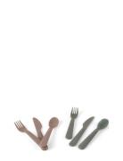 Dantoy Tiny Biobased Cutlery Set Khaki Green