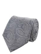 Portia 1924 Paisley Silk Tie Grå