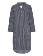 Moshi Moshi Mind Remain Shirtdress Stripe Hw Marinblå