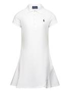 Ralph Lauren Kids Stretch Mesh Polo Dress Vit