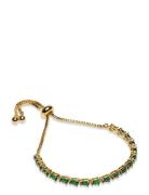 Pipol's Bazaar Carissa Chrystal Bangle Golden Green Guld