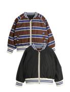 Mini Rodini Stripe Reversible Baseball Jacket Multi/patterned