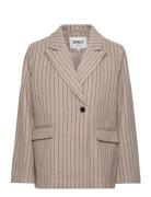 ONLY Onlhallie L/S Pinstripe Blazer Cc Tlr Grå