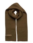 Lyle & Scott Ribbed Scarf Grön