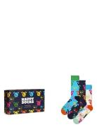 Happy Socks 3-Pack Mixed Dog Socks Gift Set Marinblå