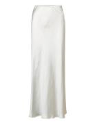 Gina Tricot Satin Maxi Skirt Vit