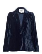 ONLY Onlpinko-Irie L/S Fit Velvet Blazer Tlr Marinblå