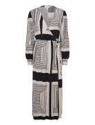 Object Objtobina L/S Wrap Dress 128 Div Svart