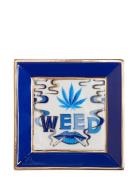 Druggist Weed Square Tray Home Decoration Decorative Platters Blue Jon...