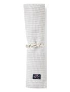 Lexington Home Cotton/Linen Pepita Check Napkin Vit