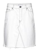 Tommy Hilfiger Dnm Rw A-Line Skirt Ecru Vit