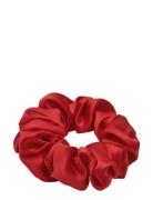 Lenoites Mulberry Silk Scrunchie Red Röd