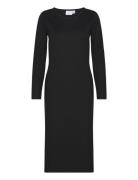 Vila Viarmer L/S Long Dress Svart