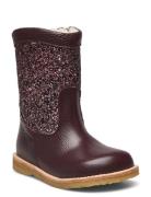 ANGULUS Boots - Flat - With Zipper Lila