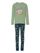 Name It Nkmnightset Hedge Green Music Multi/patterned