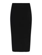 YAS Yasassi Hw Midi Knit Skirt S. Noos Svart