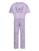 Lindex Pajama Boxy T Shirt Cute Swe Lila