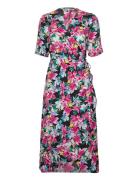 ONLY Onlleah S/S Wrap Midi Dress Ex Ptm Rosa