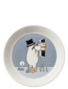 Arabia Moomin Plate 19Cm Moominpappa Grå