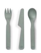 Elodie Details Children's Cutlery - Pebble Green Grå