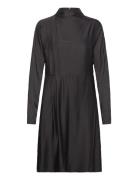 Selected Femme Slfalana Ls Short Satin Dress B Svart