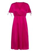 Vero Moda Vmheart Oli 2/4 Calf Dress Wvn Ce Cp Rosa