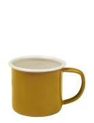 Enamel Mug - Ochre - 2 Pcs Home Meal Time Cups & Mugs Cups Yellow Fabe...