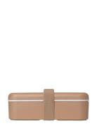Lunchbox 1 Layer - Caramel - Pla Home Meal Time Lunch Boxes Beige Fabe...