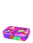 Disney Princess Multi Comp. Sandwich Box Home Meal Time Lunch Boxes Pu...