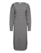Mads Nørgaard Mix Stripe Bailey Dress Grå