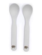 Spoons 2 Pcs. In Box, Engine Home Meal Time Cutlery Cream Smallstuff