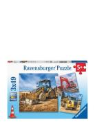 Ravensburger Digger At Work! 3X49P Multi/patterned