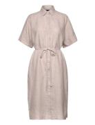 GANT Relaxed Ss Linen Shirt Dress Beige