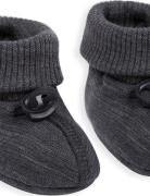 Smallstuff Booties Wool, Dark Grey Grå