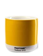 Pant Latte Thermo Cup Home Tableware Cups & Mugs Coffee Cups Yellow PA...