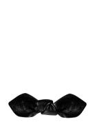 Corinne Leatherbow Big On Hair Clip Svart