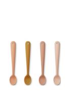 Siv Feeding Spoon 4-Pack Home Meal Time Cutlery Pink Liewood