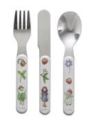 Elsa Beskow, Cutlery, 3-Part Home Meal Time Cutlery Multi/patterned Rä...