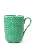 Lyngby Porcelæn Rhombe Color Mug With Handle 33 Cl Grön