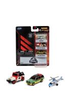 Jurassic Park 3-Pack A Nano Cars Toys Toy Cars & Vehicles Toy Cars Mul...