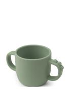 Peekaboo 2-Handle Cup Croco Home Meal Time Cups & Mugs Cups Green D By...