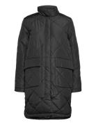 Selected Femme Slfnaddy Quilted Coat Svart