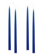 Hand Dipped Candles, 4 Pack Home Decoration Candles Pillar Candles Blu...