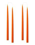 Hand Dipped Candles, 4 Pack Home Decoration Candles Pillar Candles Ora...