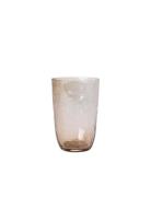 Broste Copenhagen Drinking Glass Hammered Nude